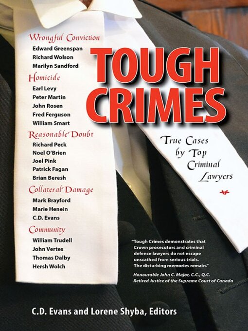 Title details for Tough Crimes by Christopher D. Evans - Available